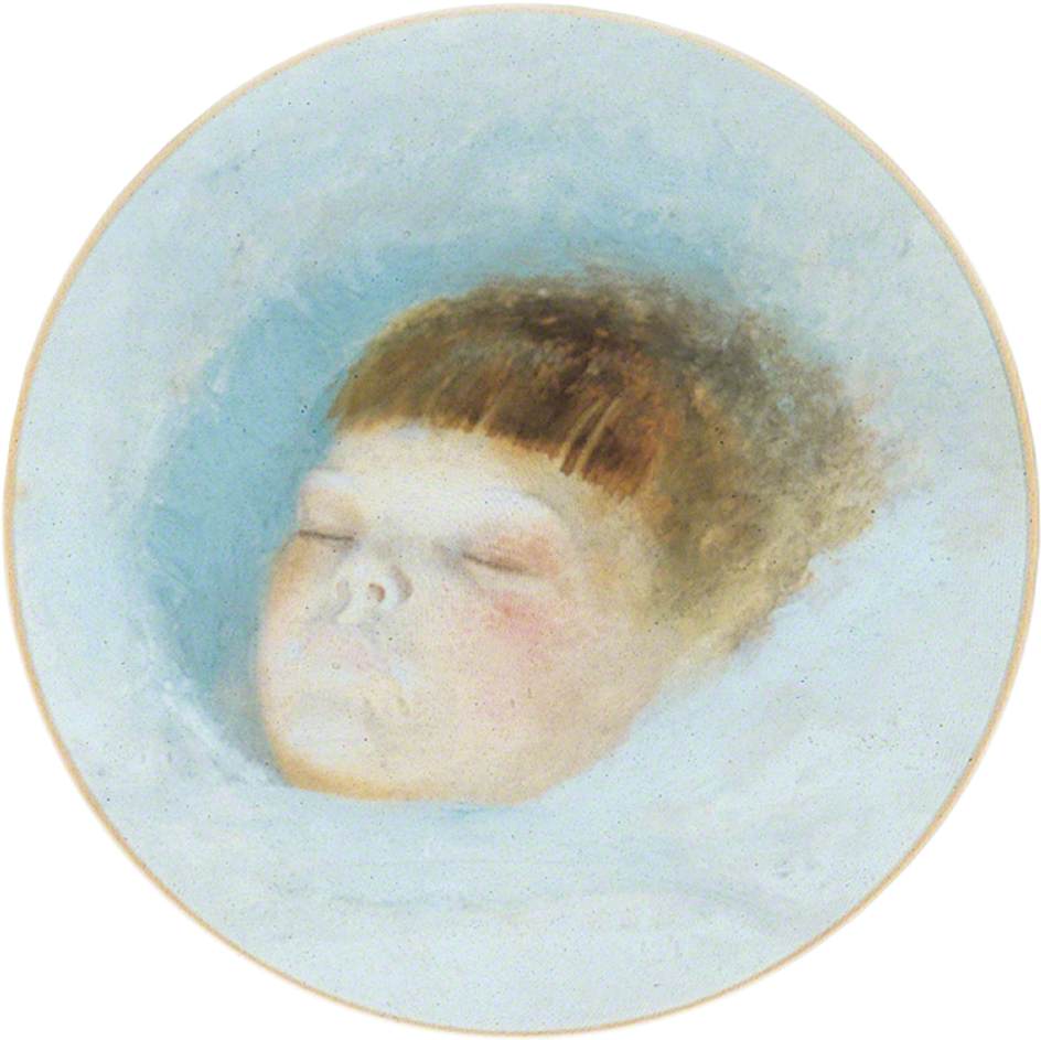 The Head of Gertrude Grimshaw, vintage artwork by John Atkinson Grimshaw, 12x8" (A4) Poster