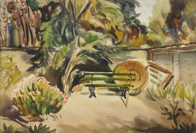 Corner of the Garden by Boris Grigoriev,16x12(A3) Poster