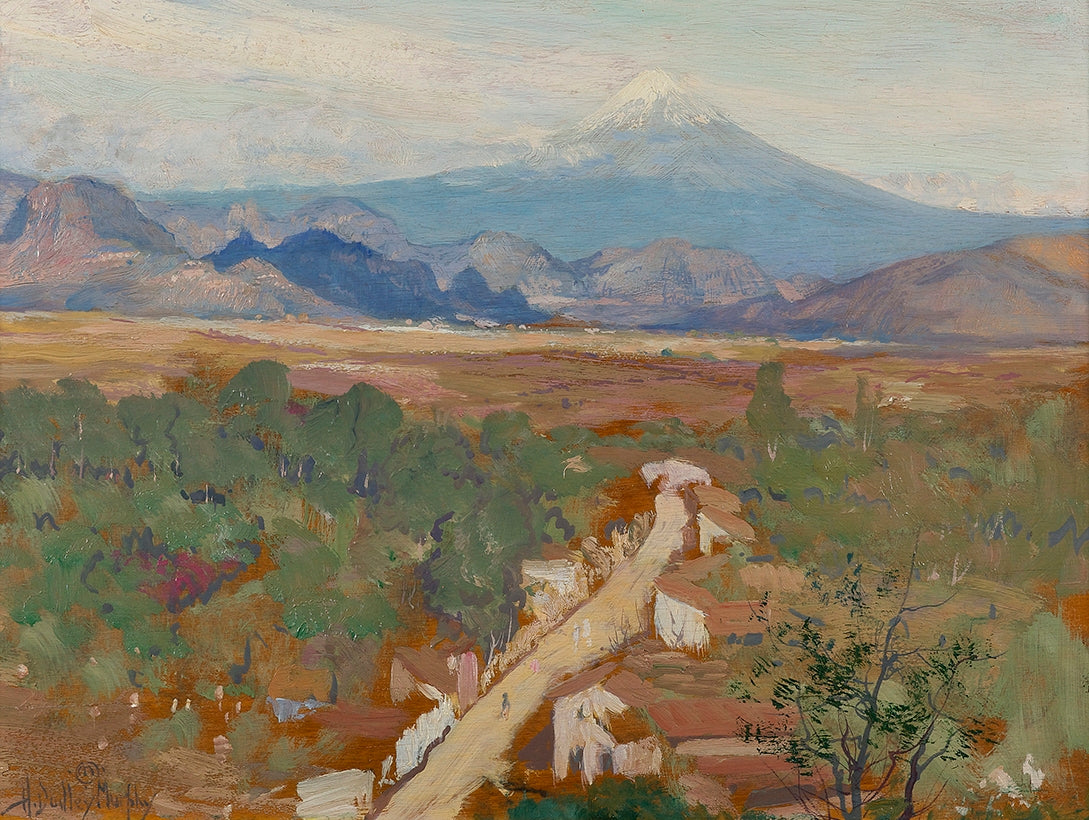 El Popo from Cortes Palace by Hermann Dudley Murphy,A3(16x12")Poster