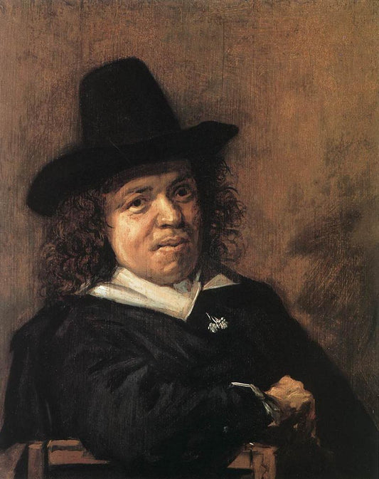 Frans Jansz. Post, vintage artwork by Frans Hals, 12x8" (A4) Poster