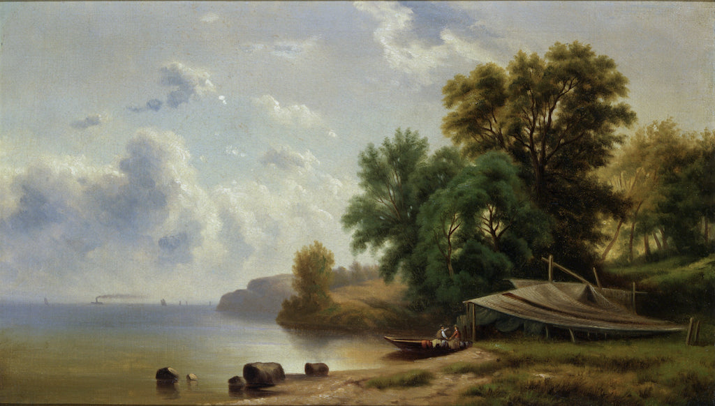 Landscape with Campsite, vintage artwork by Robert Seldon Duncanson, A3 (16x12") Poster Print