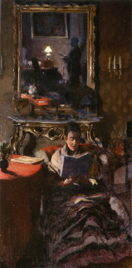 Evening at Home by William Blair Bruce,A3(16x12")Poster