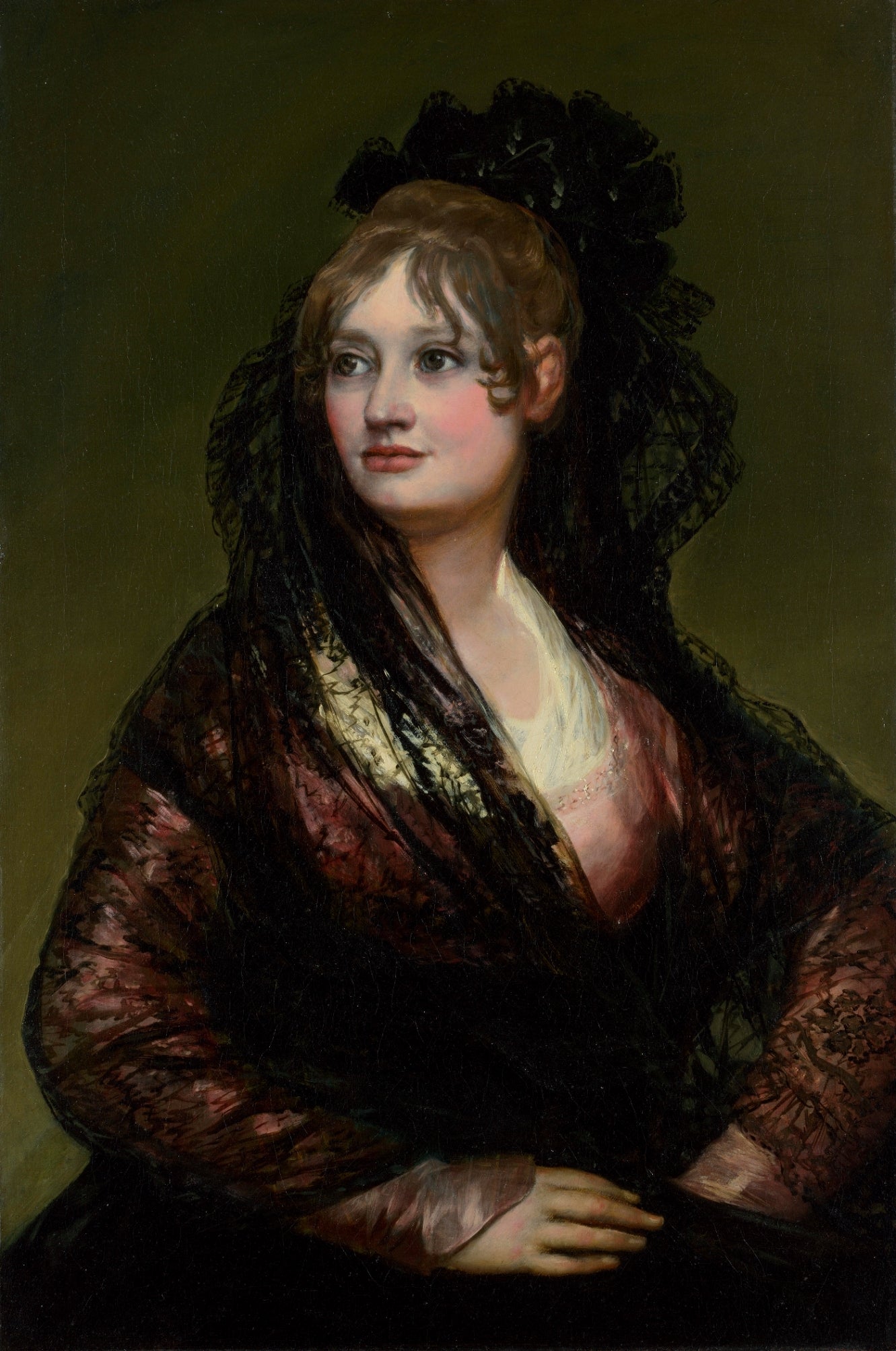 Doña Isabel de Porcel, vintage artwork by Francisco de Goya y Lucientes, 12x8" (A4) Poster