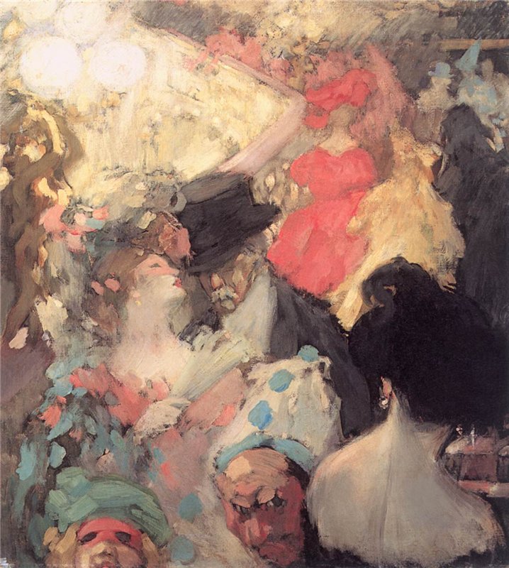 Fancy-Dress Ball by Janos Vaszary,A3(16x12")Poster