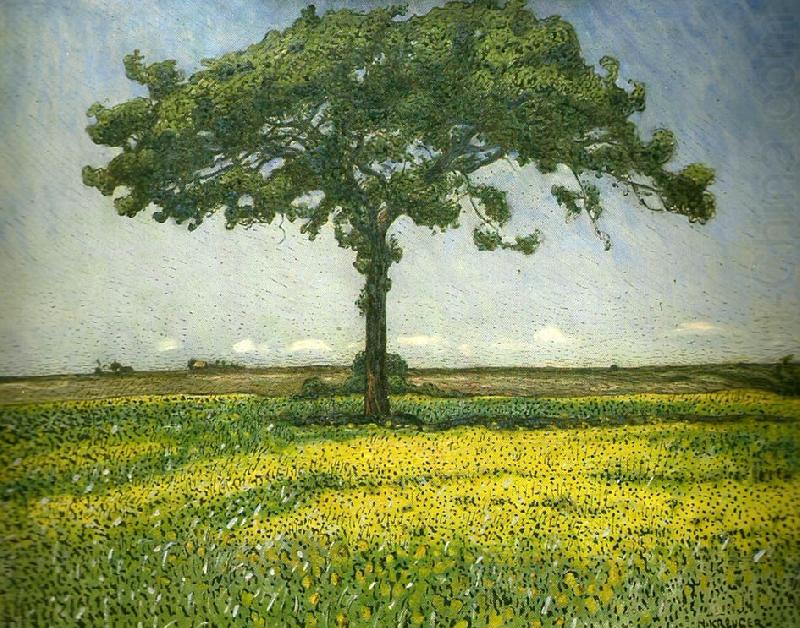 Young Oak, vintage artwork by Nils Kreuger, 12x8" (A4) Poster
