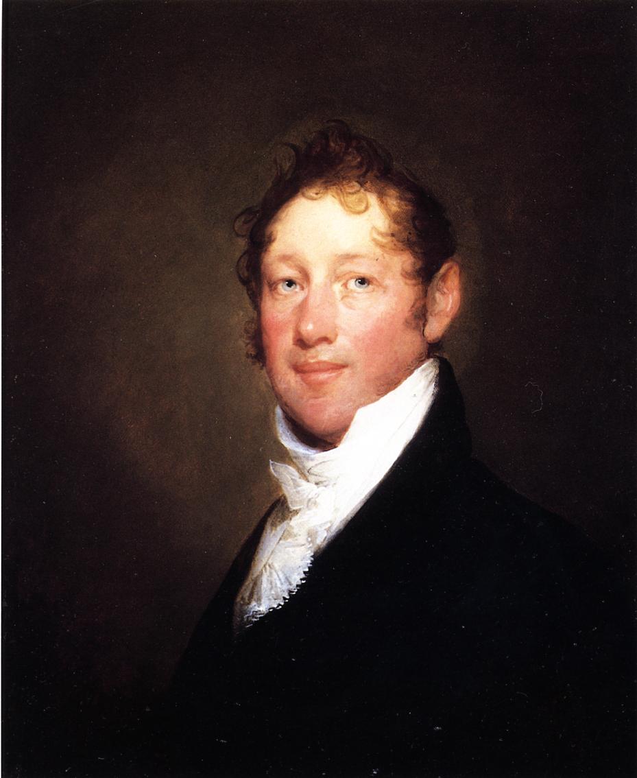 Colonel Israel Elliot Trask, vintage artwork by Gilbert Stuart, 12x8" (A4) Poster