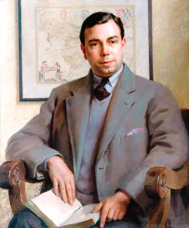 J. B. Priestley by James Penniston Barraclough,16x12(A3) Poster