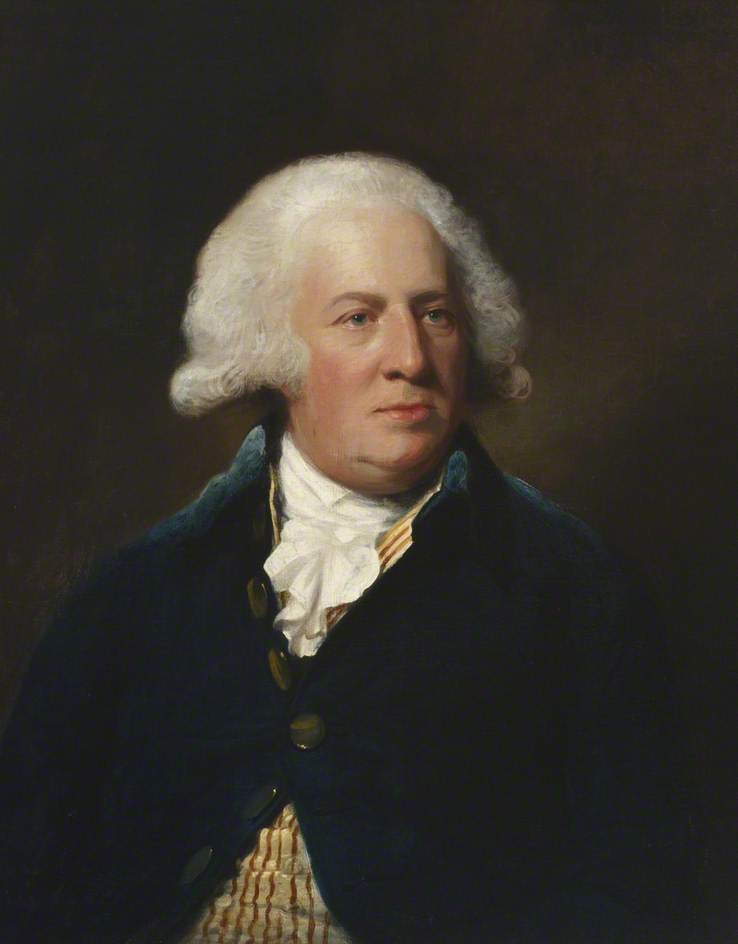 Dr William Saunders, Physician to Guy's Hospital, vintage artwork by Lemuel Francis Abbott, 12x8" (A4) Poster