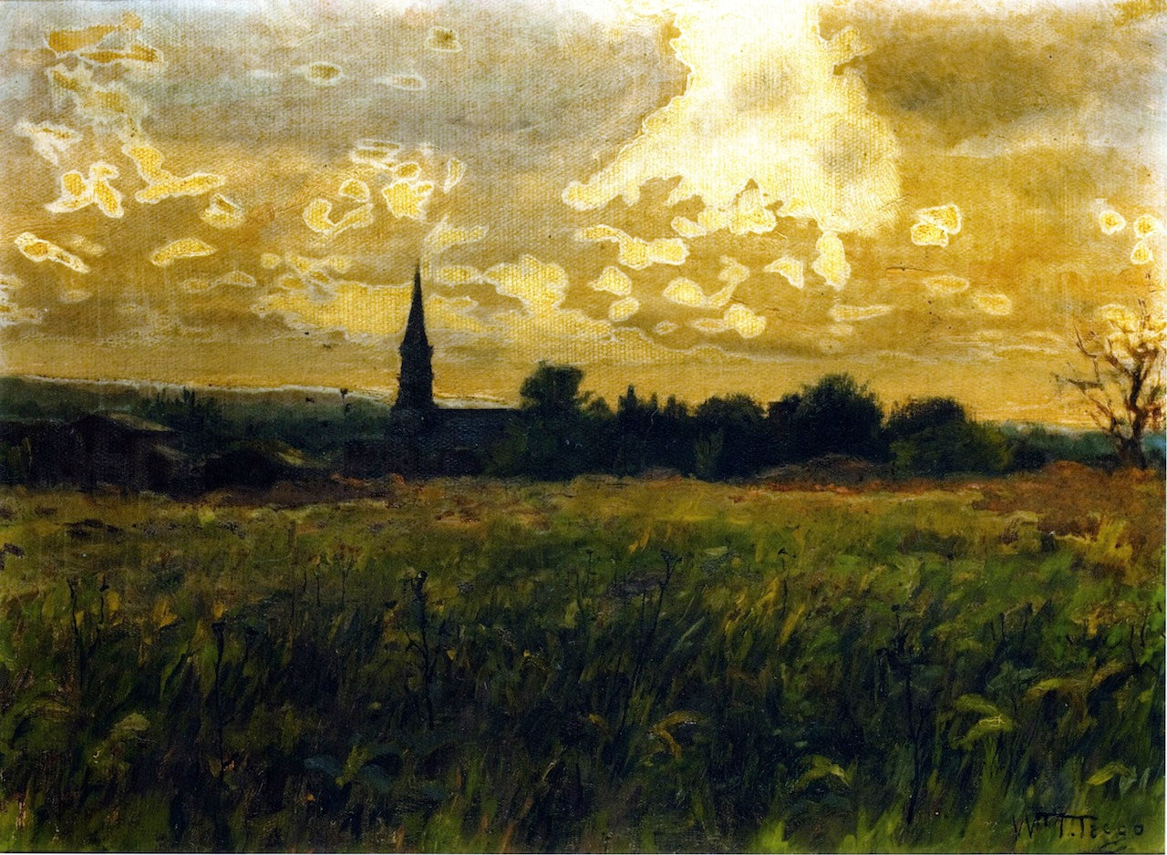 North Wales at Dusk by William Trego,A3(16x12")Poster
