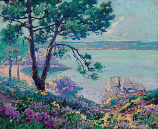 Mediterraneen Landscape, vintage artwork by Paul Madeline, 12x8" (A4) Poster