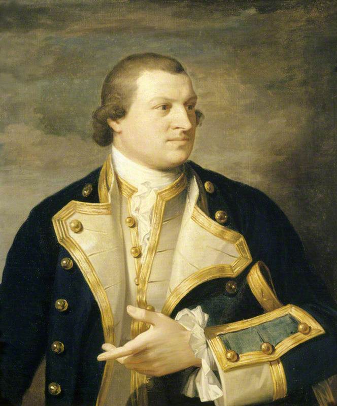 Captain John Neale Pleydell Nott (1732–1781), RN, vintage artwork by Benjamin West, 12x8" (A4) Poster