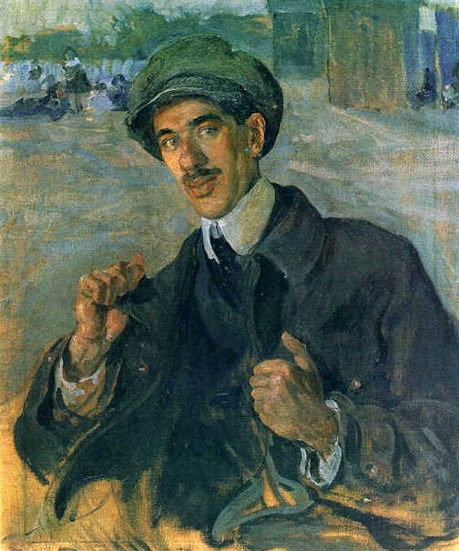 Portrait of Writer Korney Chukovsky by Isaak Brodsky,16x12(A3) Poster