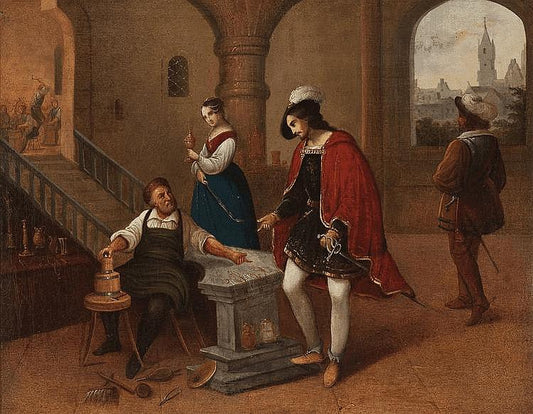 Scene from 'Käthchen of Heilbronn', vintage artwork by Wilhelm Nerenz, A3 (16x12") Poster Print