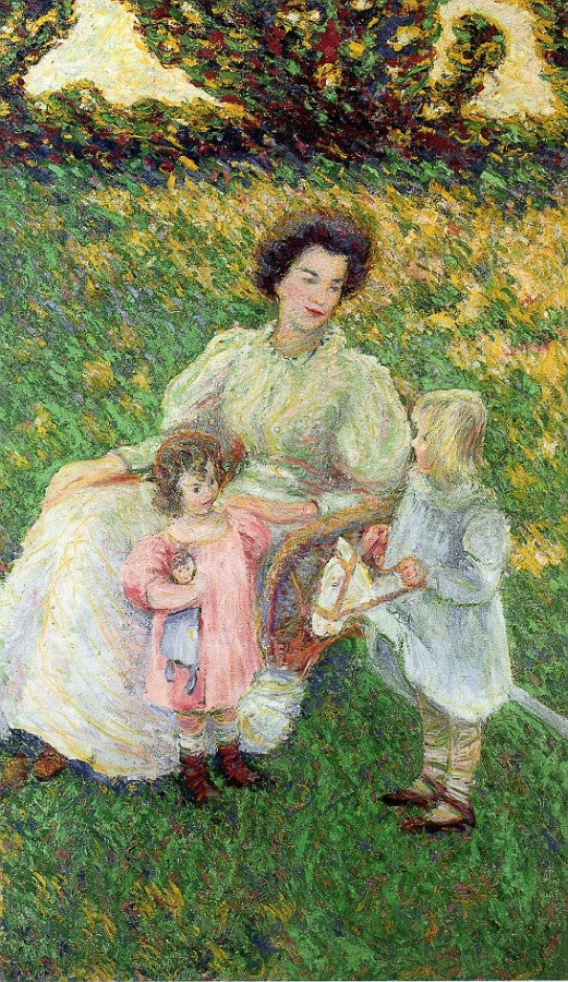 Suzanne and Her Children by Theodore Earl Butler,16x12(A3) Poster
