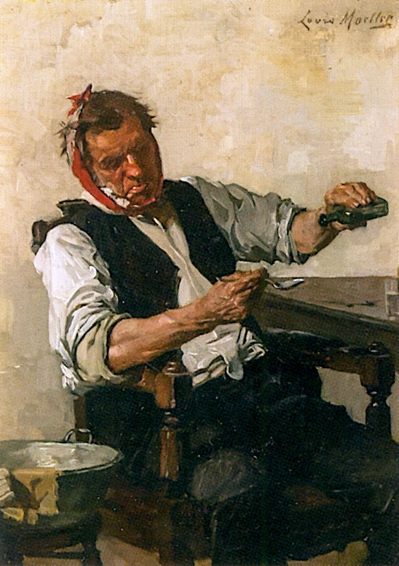 The Toothache, vintage artwork by Louis Charles Moeller, 12x8" (A4) Poster