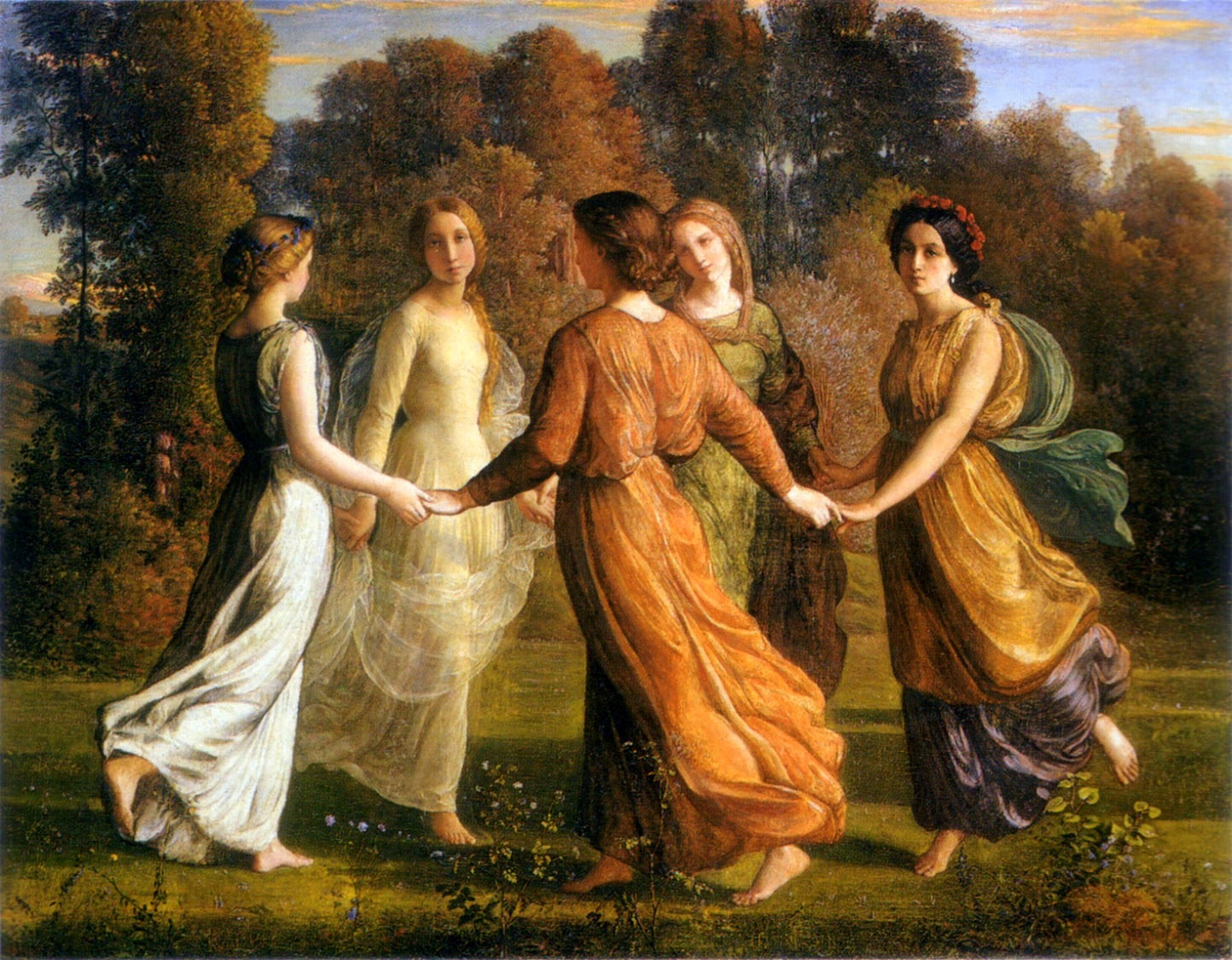 Poem of the Soul 13, Rays of Sunlight, vintage artwork by Louis Janmot, A3 (16x12") Poster Print