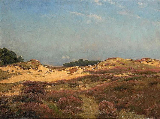 Sunshine on the Heath, vintage artwork by August Schluter, 12x8" (A4) Poster