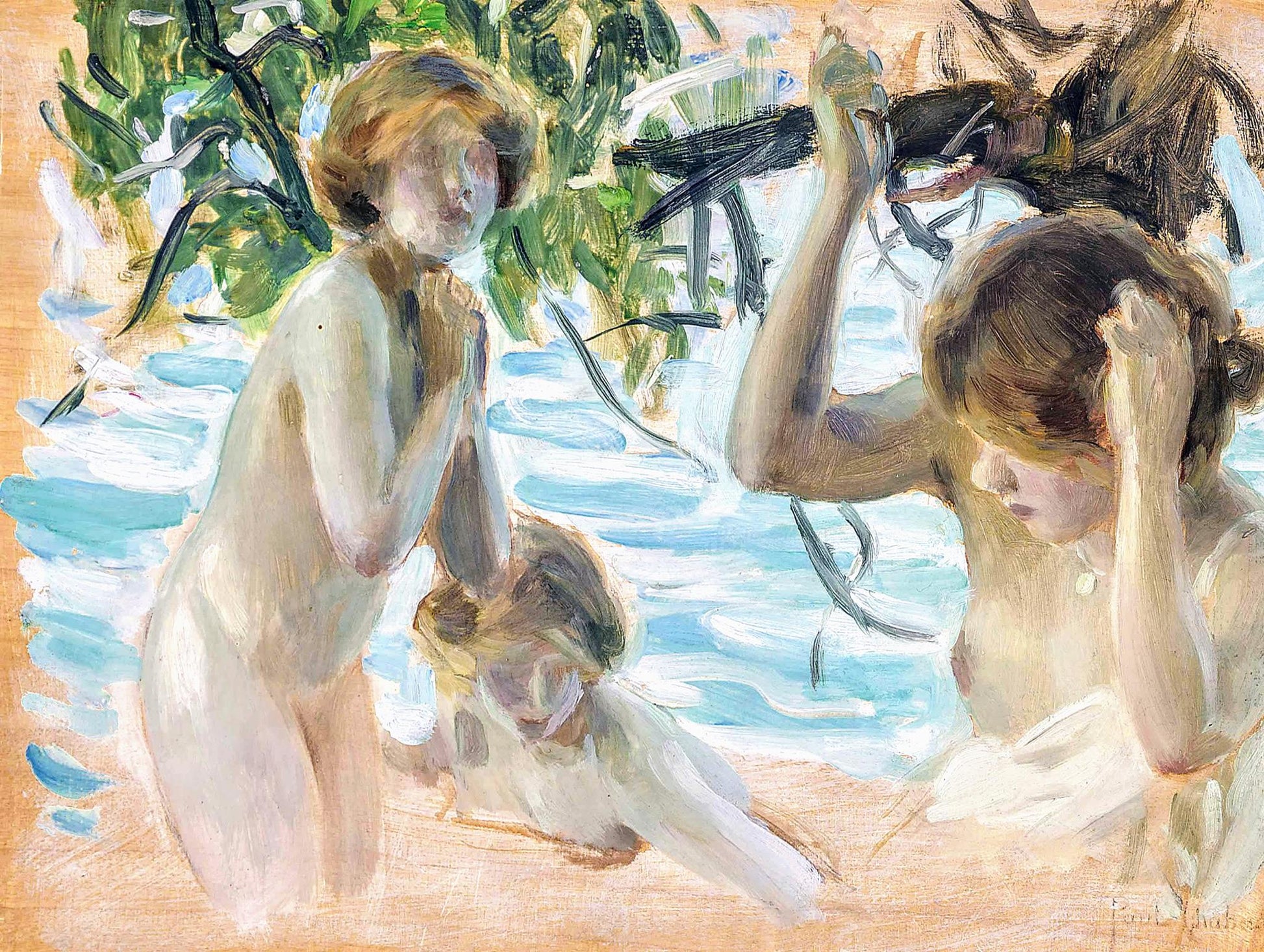 Under the Branches by Paul emile Chabas,A3(16x12")Poster