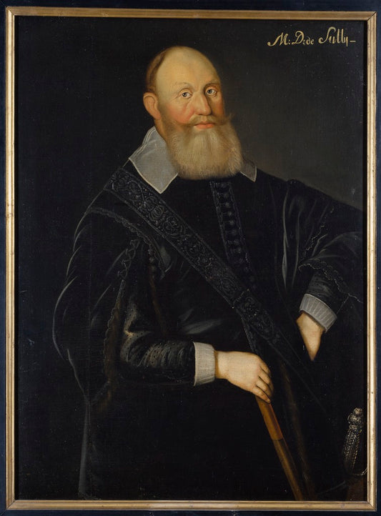 Carl Carlsson Gyllenhielm, vintage artwork by Jacob Heinrich Elbfas, 12x8" (A4) Poster