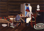 Giving Thanks, vintage artwork by Horace Pippin, 12x8" (A4) Poster