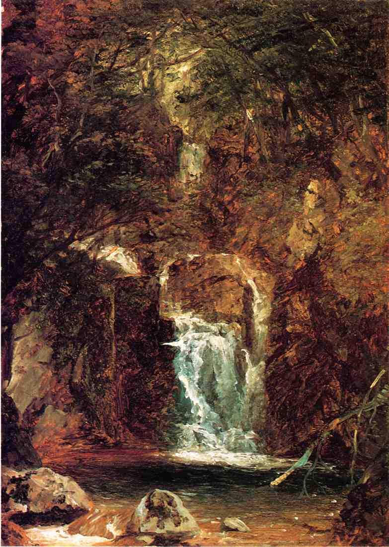 Cascade near Lake George, vintage artwork by John Frederick Kensett, A3 (16x12") Poster Print