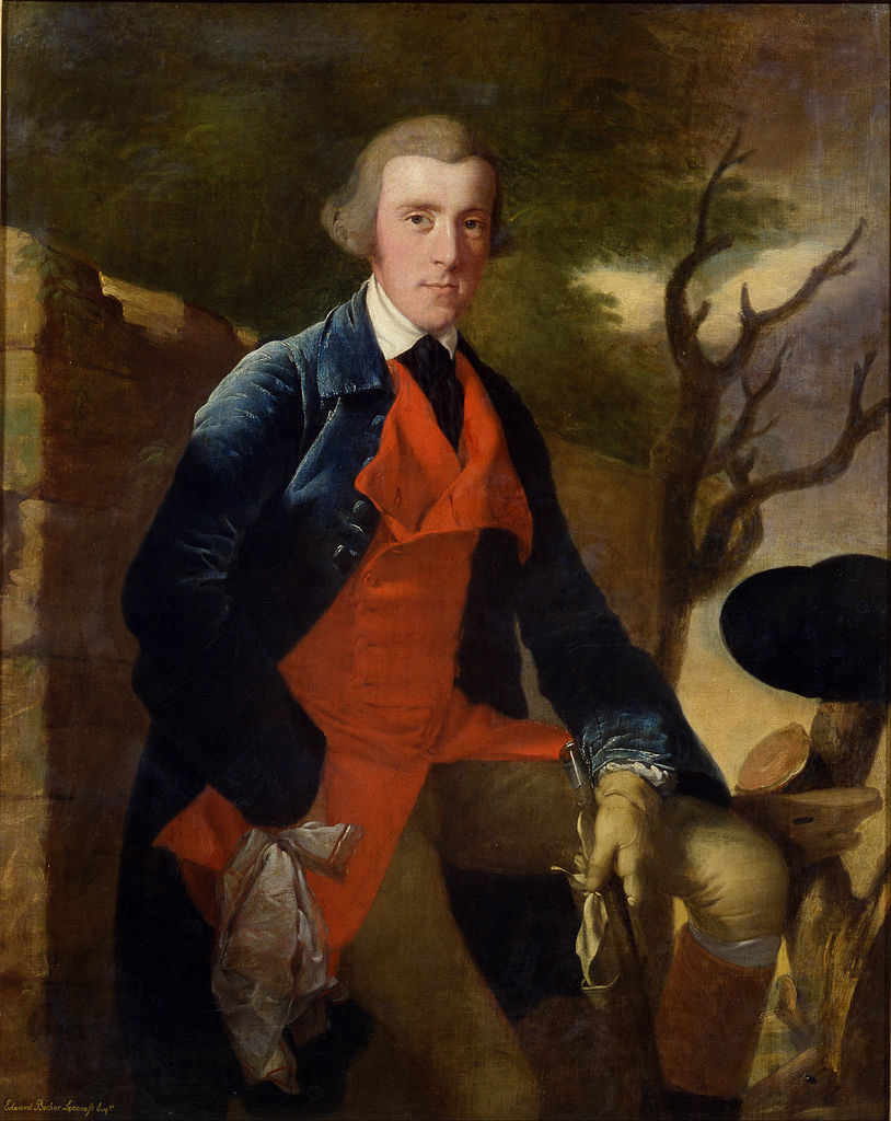 Edward Becher Leacroft of Wirksworth, vintage artwork by Joseph Wright of Derby , 12x8" (A4) Poster