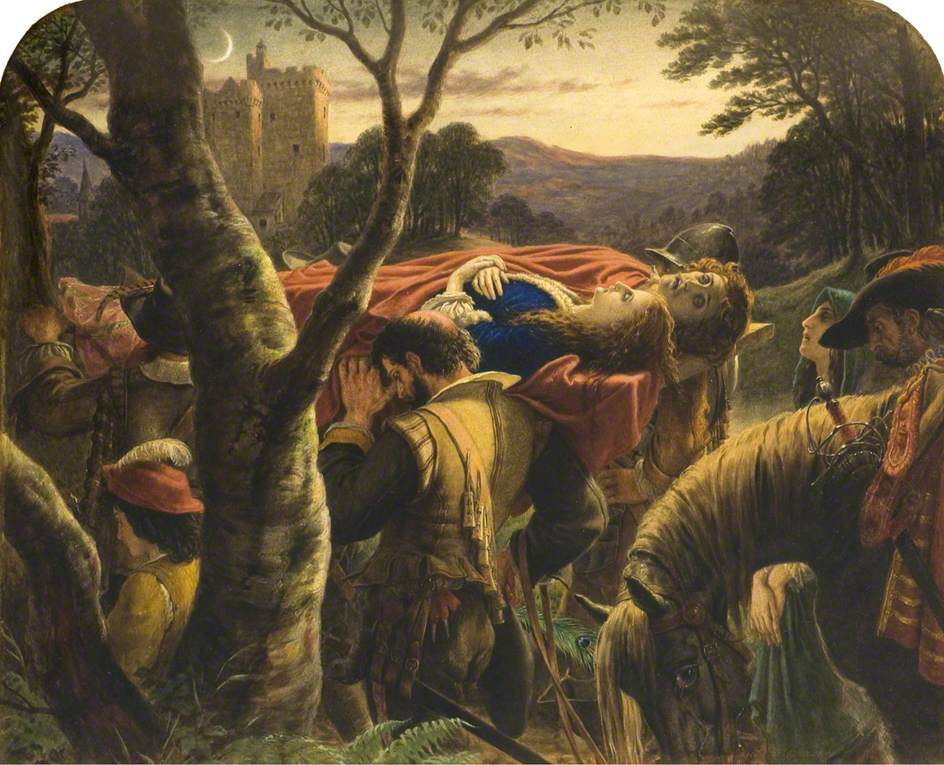 The Dowie Dens o' Yarrow, vintage artwork by Sir Joseph Noel Paton, A3 (16x12") Poster Print