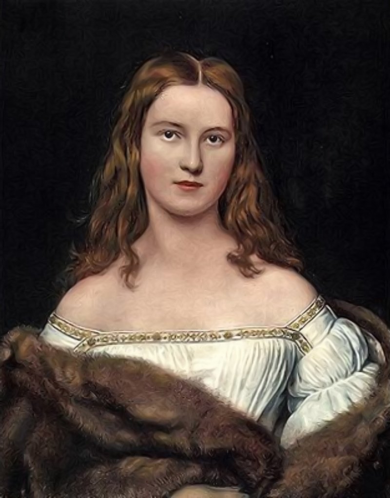 Wilhelmine Sulzer, vintage artwork by Joseph Karl Stieler, 12x8" (A4) Poster