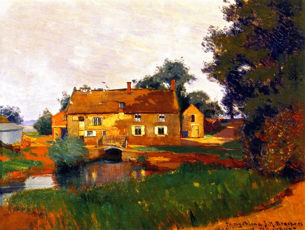 Kingthorpe Mill, vintage artwork by William Wendt, 12x8" (A4) Poster