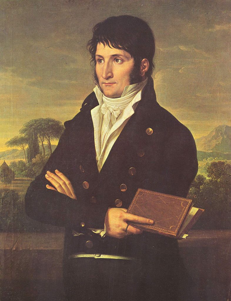 Portrait of Lucien Bonaparte, vintage artwork by François-Xavier Fabre, 12x8" (A4) Poster