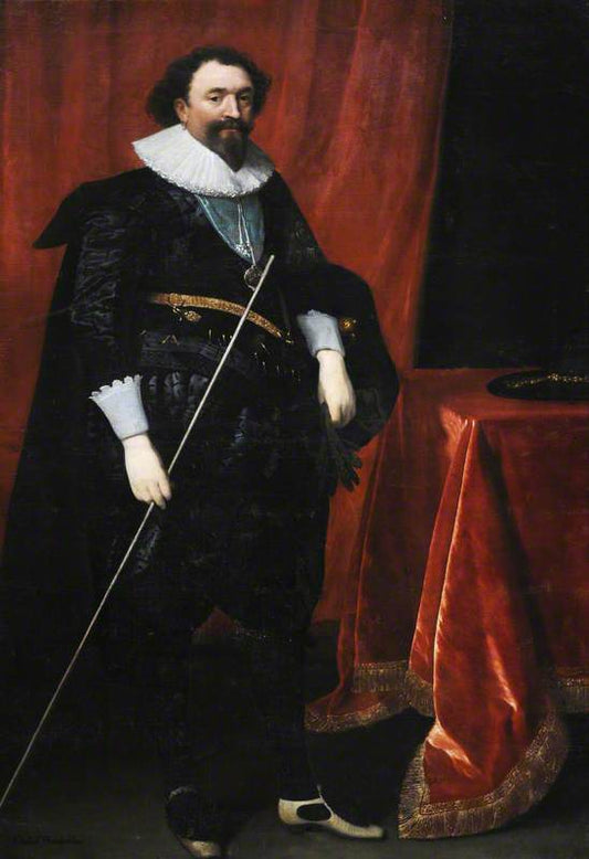 William Herbert, 3rd Earl of Pembroke, vintage artwork by Daniël Mijtens, 12x8" (A4) Poster