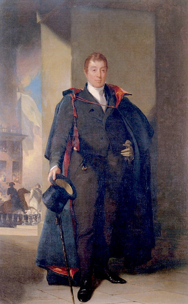 Marie Joseph Paul Yves Roche Gilbert Motier, The Marquis de Lafayette, vintage artwork by Thomas Sully, 12x8" (A4) Poster