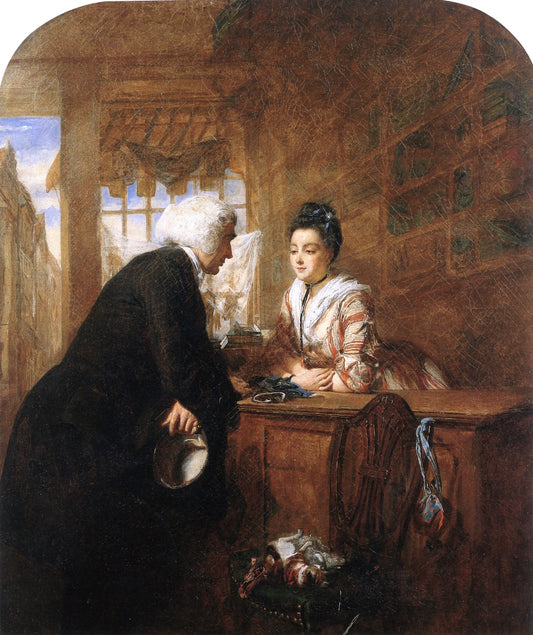 Scene from 'A Sentimental Journey' (II), vintage artwork by William Powell Frith, A3 (16x12") Poster Print