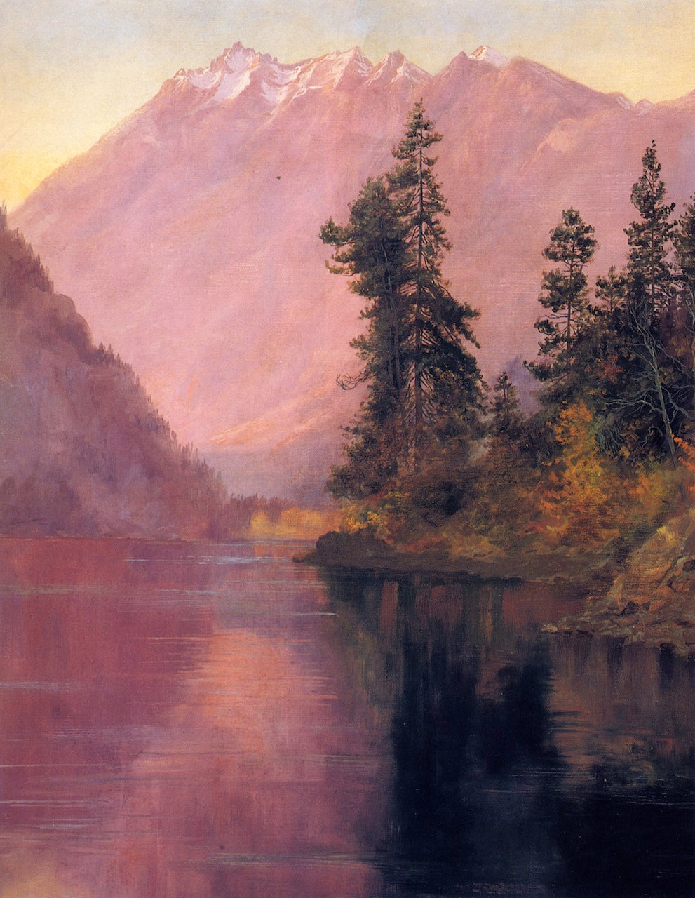 Looking Down Lake Chelan by Abby Williams Hill,A3(16x12")Poster