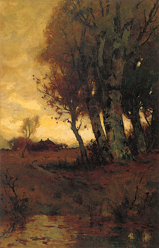 Sunset After Rain, vintage artwork by Charles Melville Dewey, 12x8" (A4) Poster