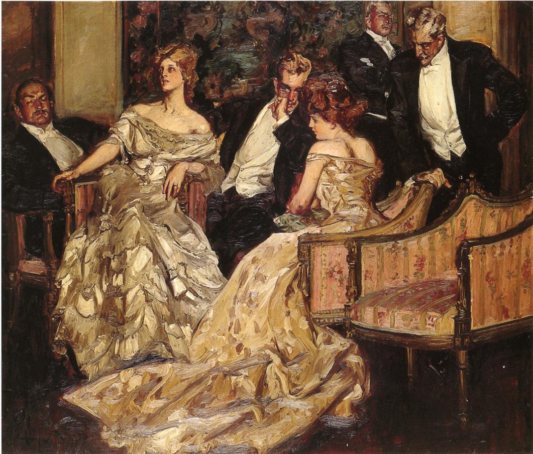 Three is a Crowd by Albert Beck Wenzell,A3(16x12")Poster