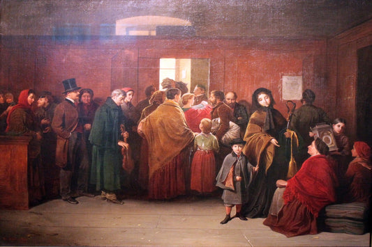 The pawshop, vintage artwork by Friedrich Friedlander, 12x8" (A4) Poster