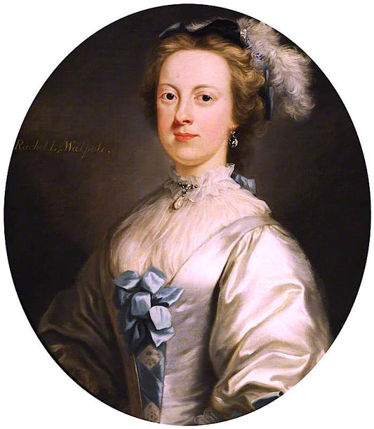 Lady Rachel Cavendish, Countess of Orford, vintage artwork by Attributed to Jeremiah Davison, 12x8" (A4) Poster