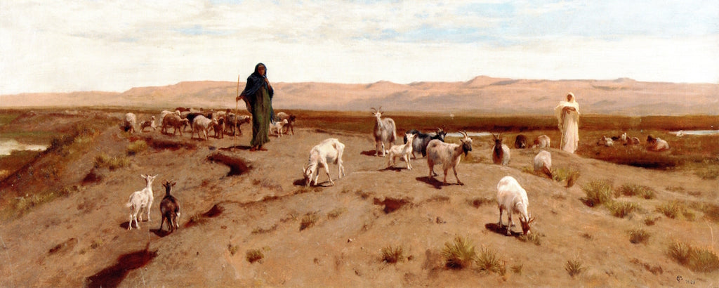 Desert Pasture, vintage artwork by Frederick Goodall, A3 (16x12") Poster Print
