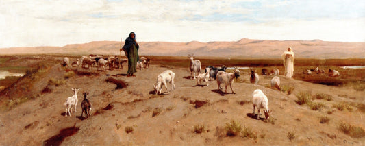 Desert Pasture, vintage artwork by Frederick Goodall, A3 (16x12") Poster Print