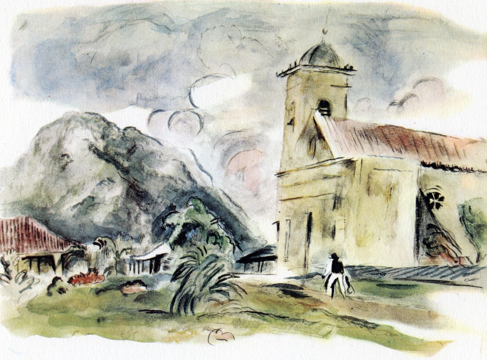 A  Church in Cuba by Jules Pascin,16x12(A3) Poster