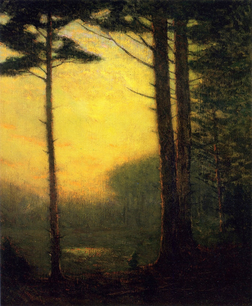 Sunset Pines, vintage artwork by Charles Warren Eaton, 12x8" (A4) Poster