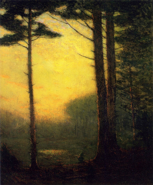Sunset Pines, vintage artwork by Charles Warren Eaton, 12x8" (A4) Poster