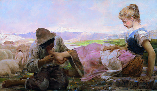 La Spina, vintage artwork by Giovanni Segantini, 12x8" (A4) Poster