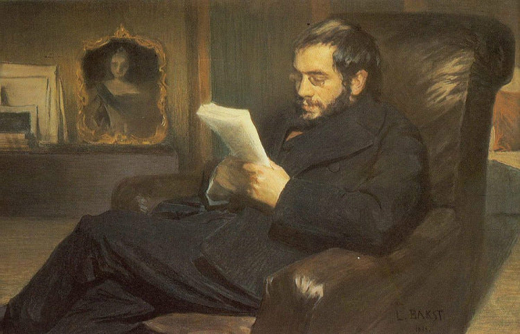Portrait of Alexander Benois by Leon Bakst,A3(16x12")Poster