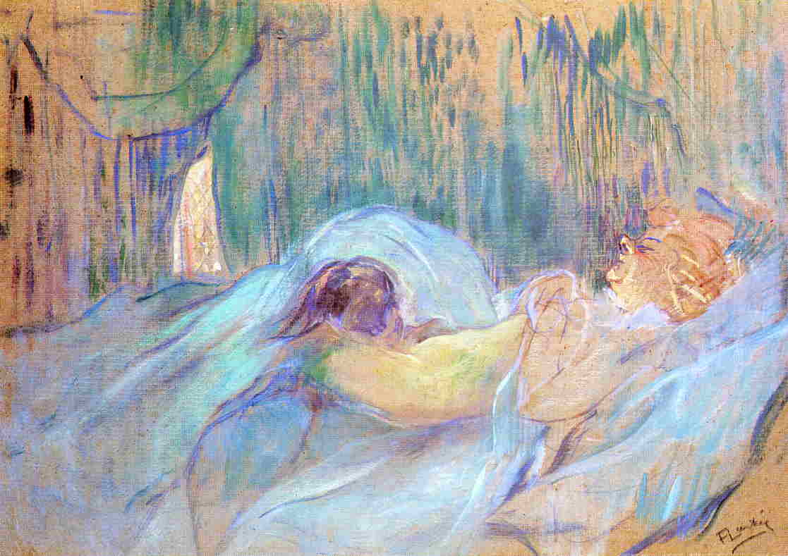 on the Rue des Moulins: Rolande by Henri de Toulouse-Lautrec,A3(16x12")Poster