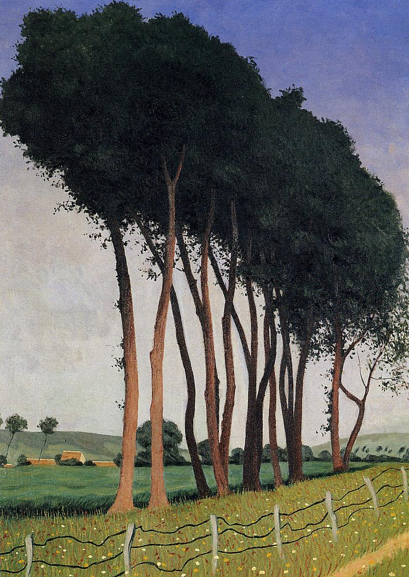 The Family of Trees, vintage artwork by Felix Vallotton, 12x8" (A4) Poster