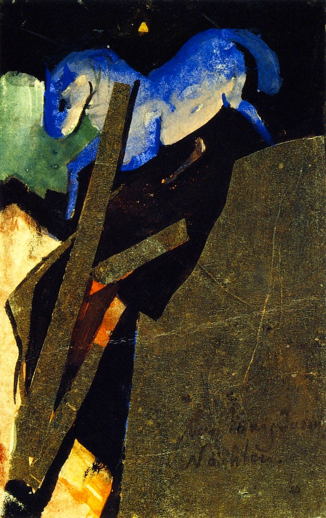 From King Jussuff's Nights, vintage artwork by Franz Marc, 12x8" (A4) Poster