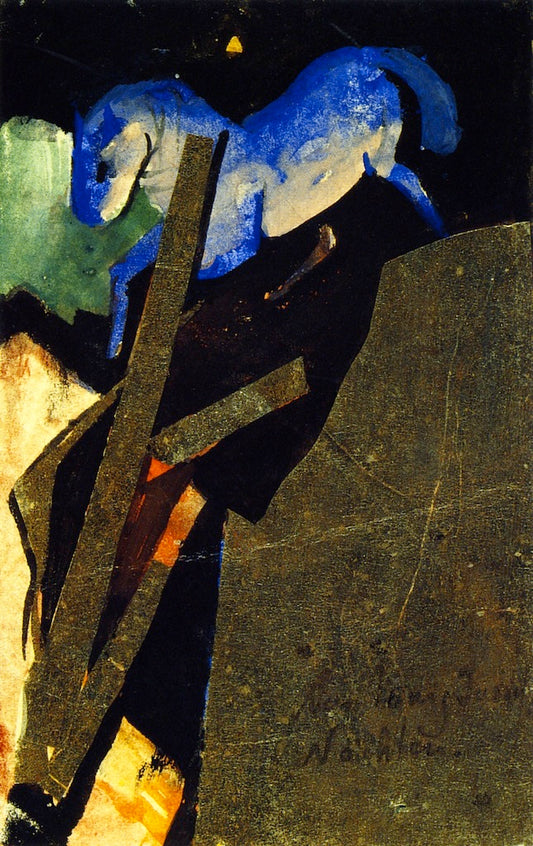 From King Jussuff's Nights, vintage artwork by Franz Marc, 12x8" (A4) Poster