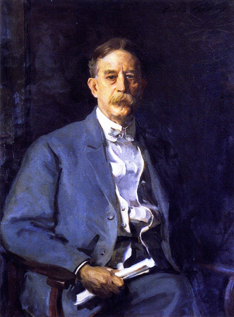 Samuel Hamilton Brooks, vintage artwork by Cecilia Beaux, 12x8" (A4) Poster